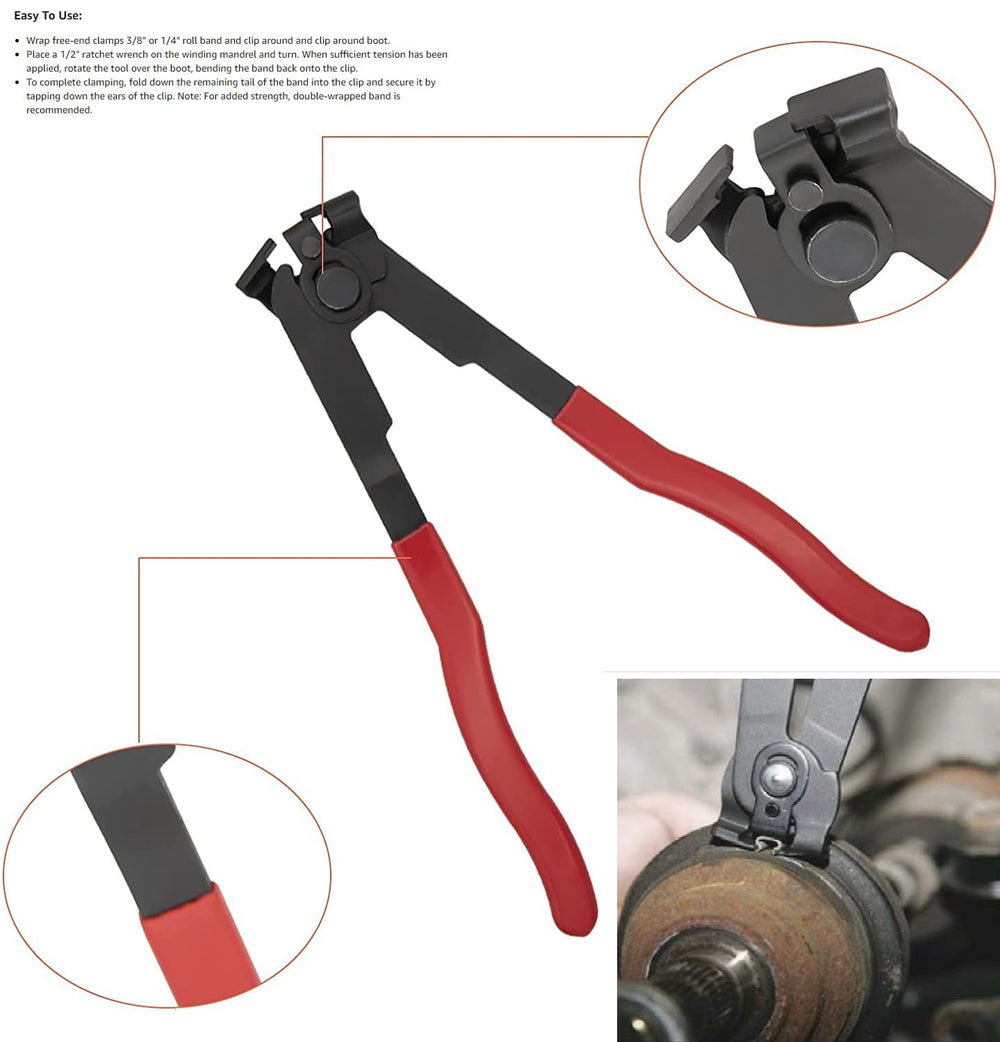 CALU LUKY plier closeup jaws hardened steel for precise crimping