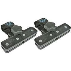Camco De-Flapper Max front view showing clamp and strap, protects awning edges