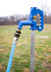 Camco brass quick hose connect close-up of internal valve and thread detail for leak resistance