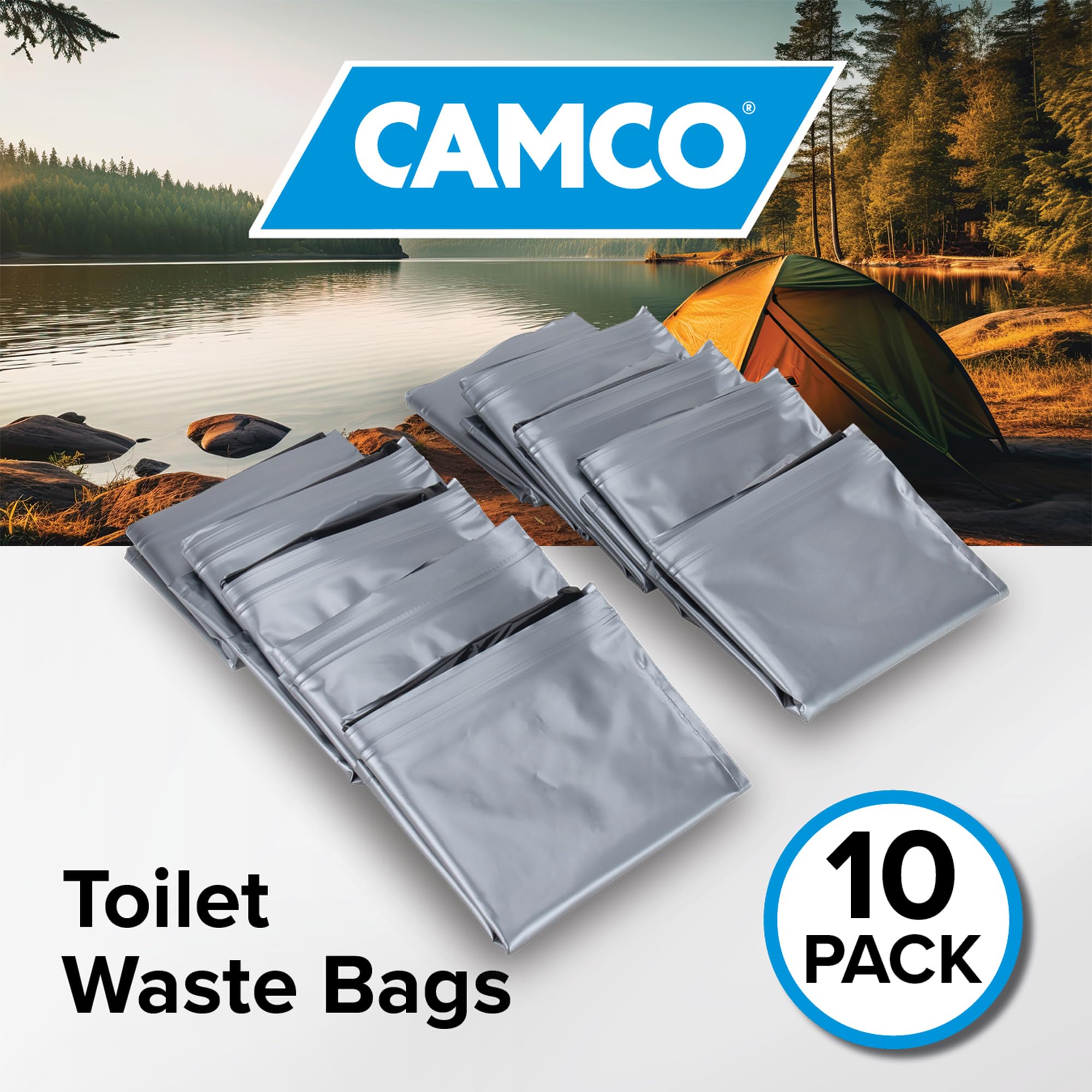 Camco close-up of double-bag seam for reliable leak protection