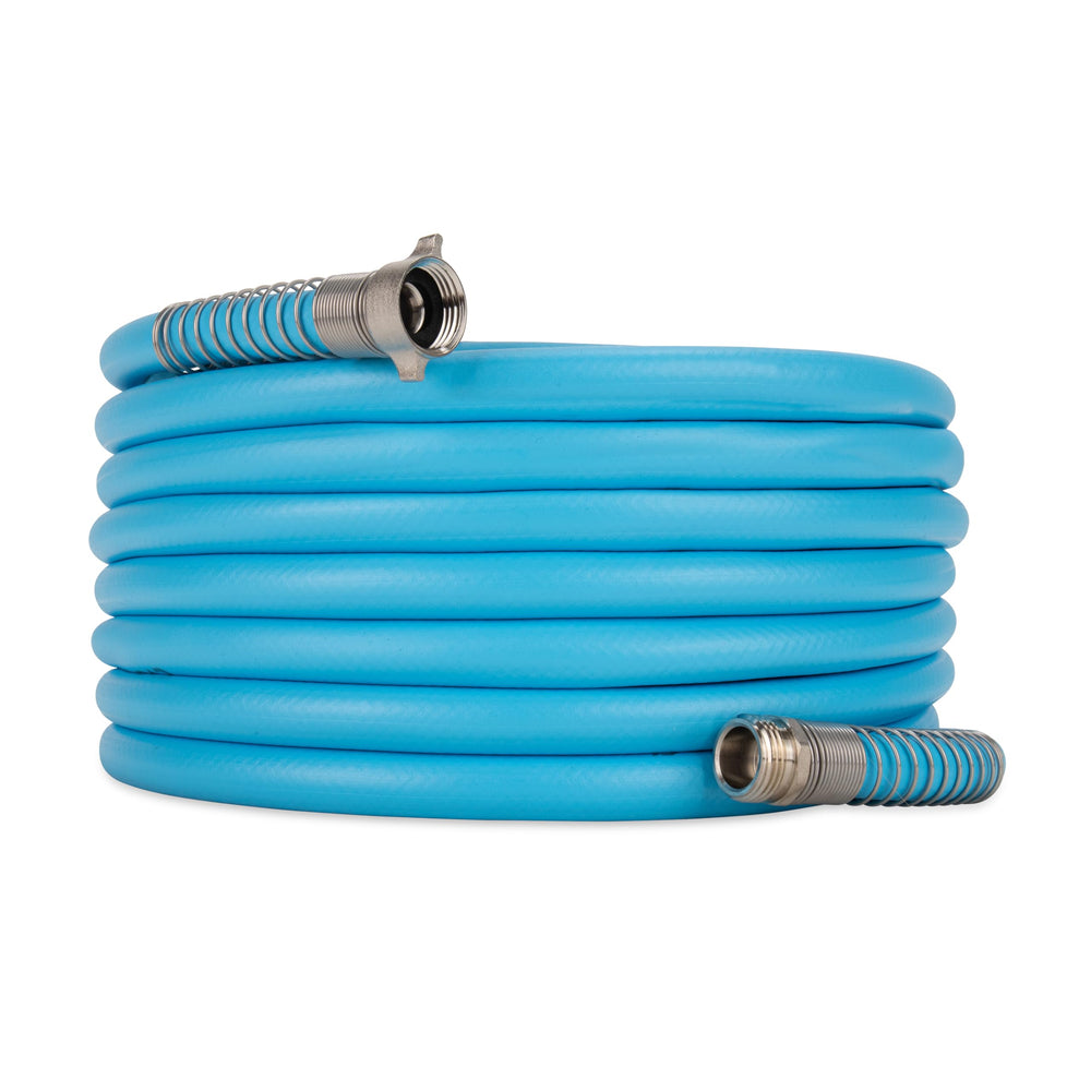 Camco EVOFlex front packaging showing 50-ft hose and benefits