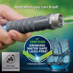 Camco EVOFlex connected to RV spigot showing easy potable water hookup