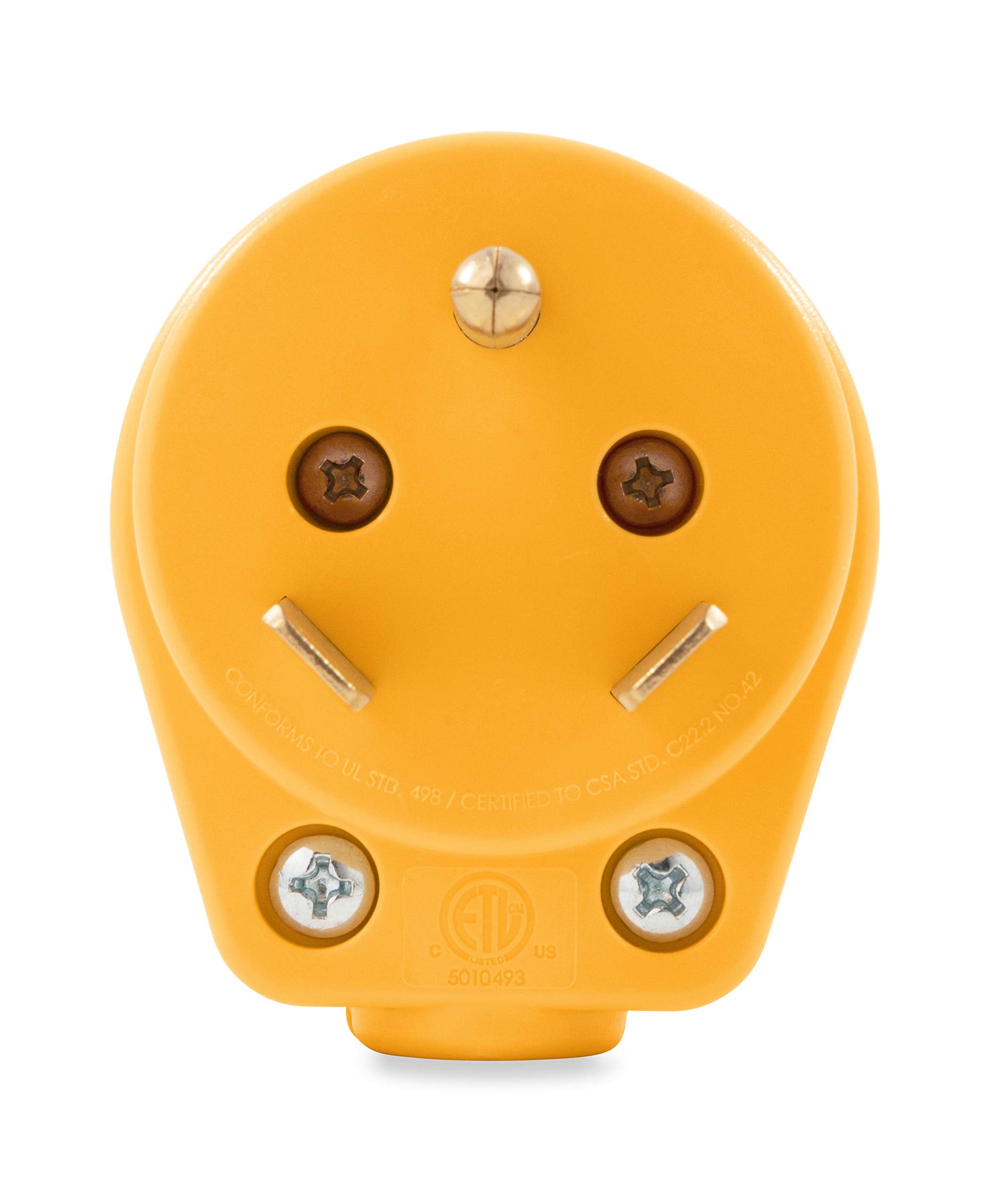 Camco side profile highlighting compact size that fits inside RV cord hatches for travel