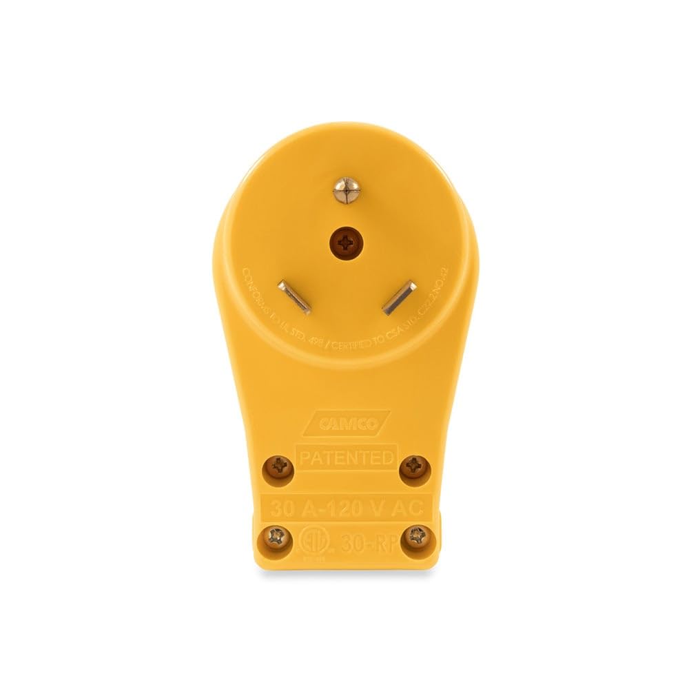Camco plug prongs and pins detail showing solid contacts for reliable power benefit