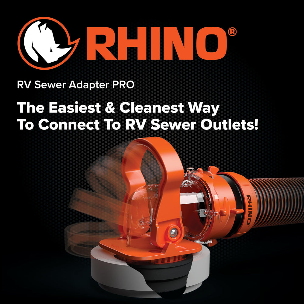 Camco closeup of easy connect handle for secure, controlled attachment