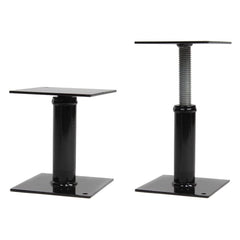 Camco Save-A-Step front view showing compact stabilizer and sturdy frame, adds step stability