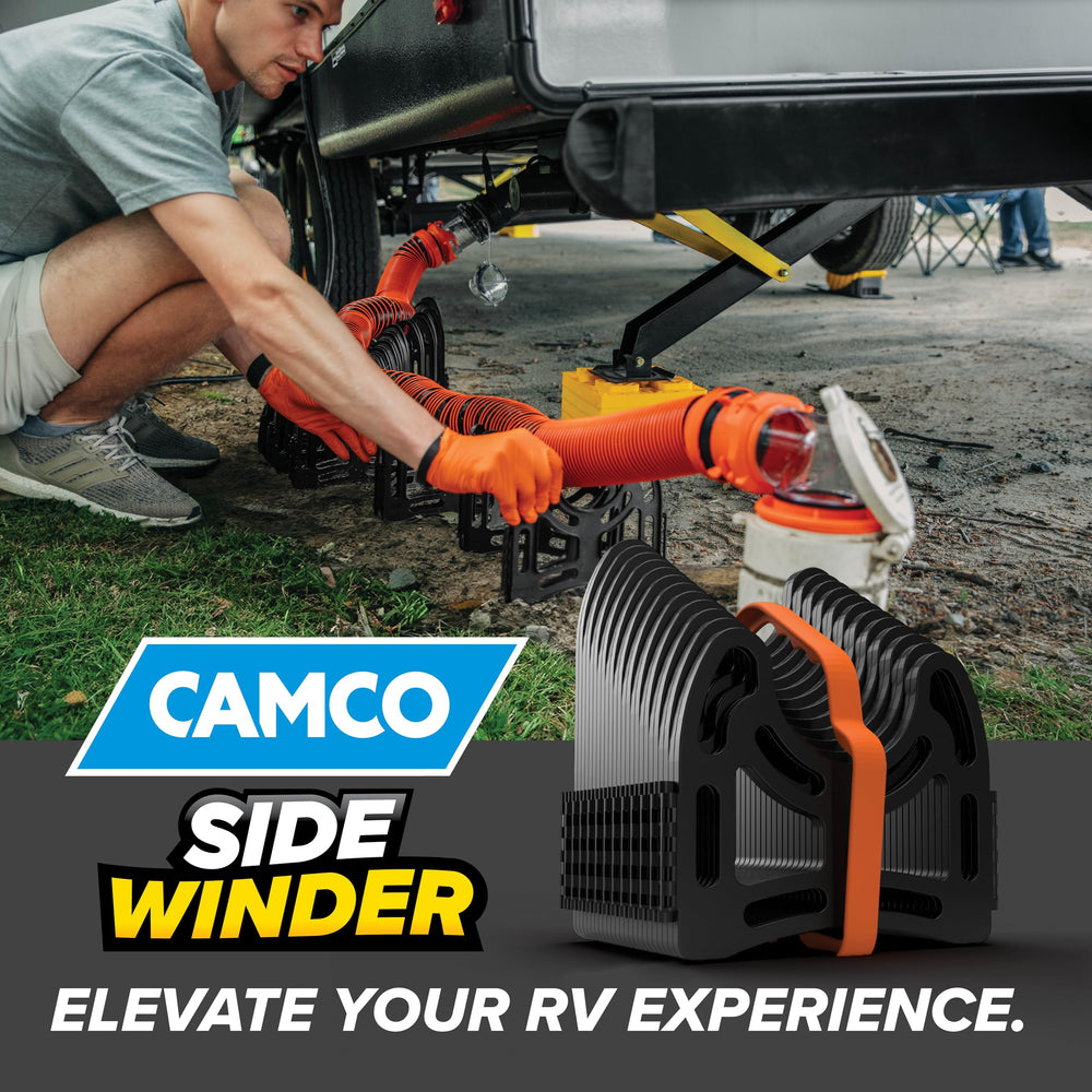 Camco Sidewinder durable plastic texture resisting rust and weathering