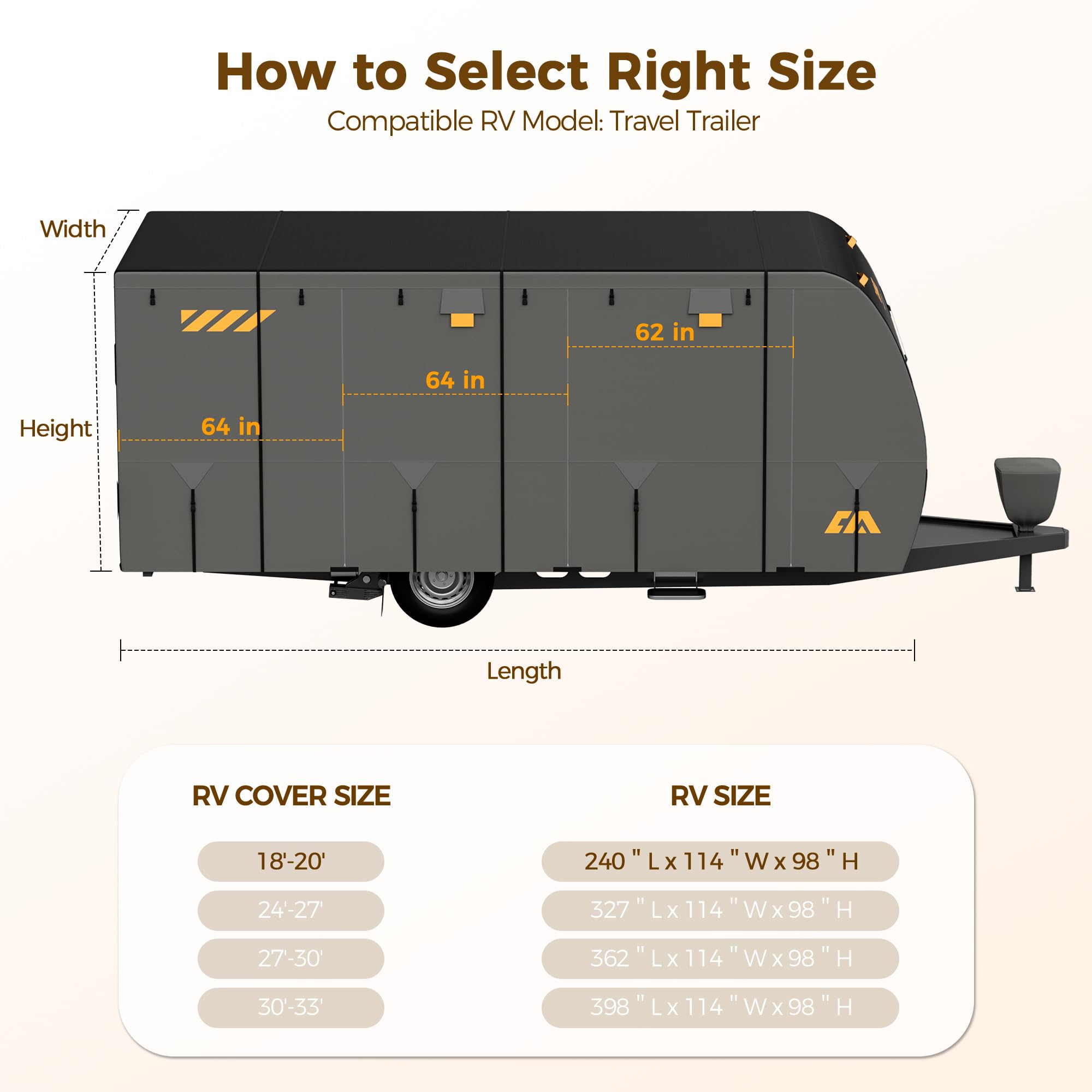 CAMMOO large rear loading panel open for motorcycle and gear access