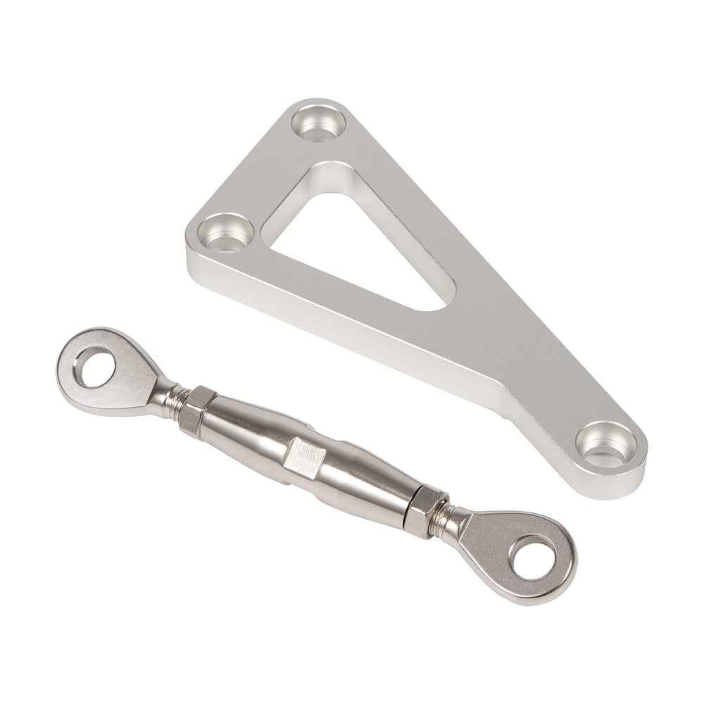 Camoo bracket side profile showing billet construction and structural strength