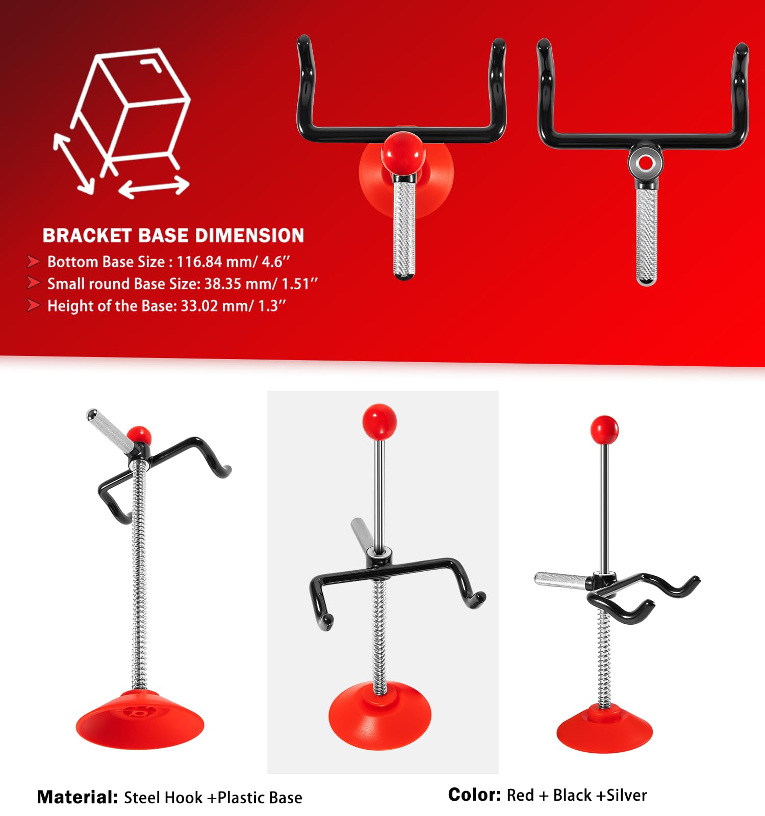 Camoo side-by-side scale comparison illustrating the holder size and portability advantage