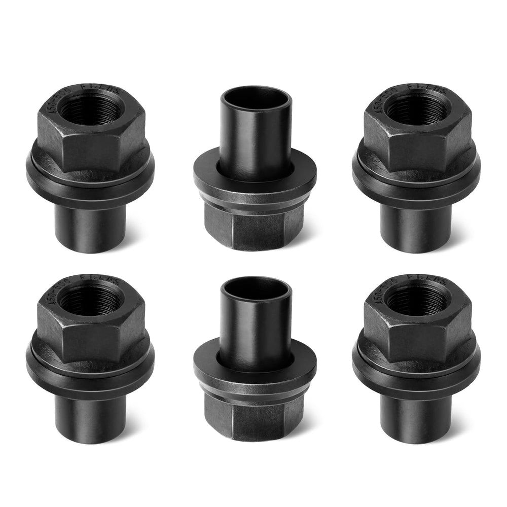 Camotokiit front view of six wheel nuts showing kit and benefit of ready spare supply