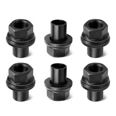 Camotokiit front view of six wheel nuts showing kit and benefit of ready spare supply