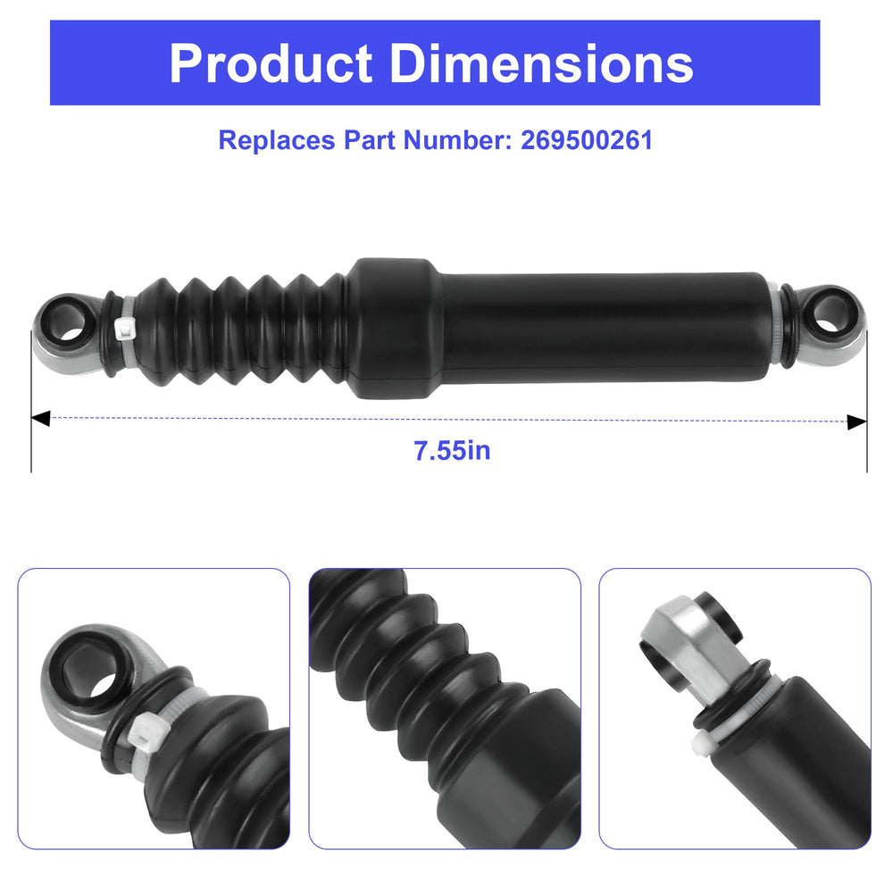 Camotokiit gas strut side profile demonstrating smooth piston action benefit