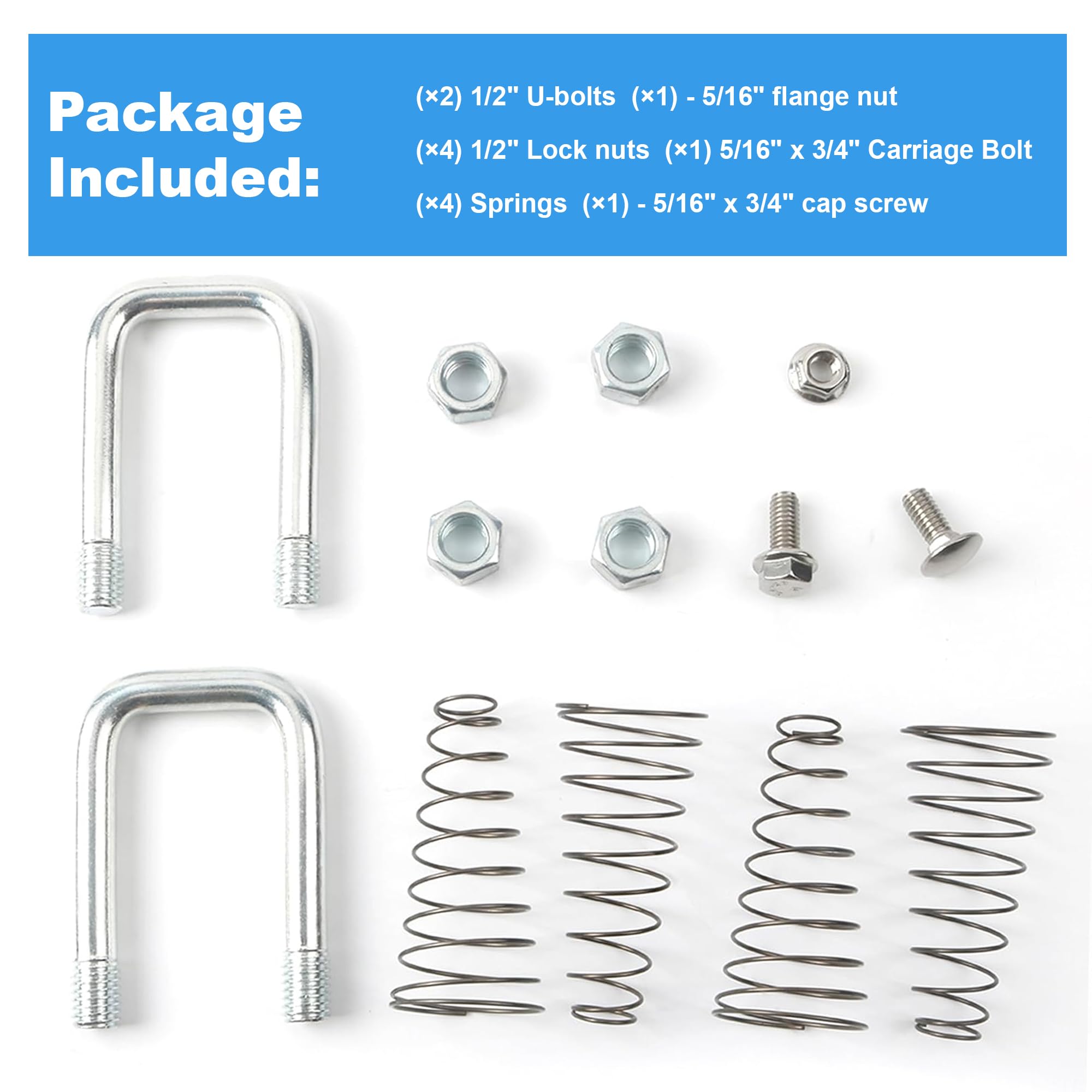 Camotokiit lock nuts and springs detail ensuring vibration resistance benefit
