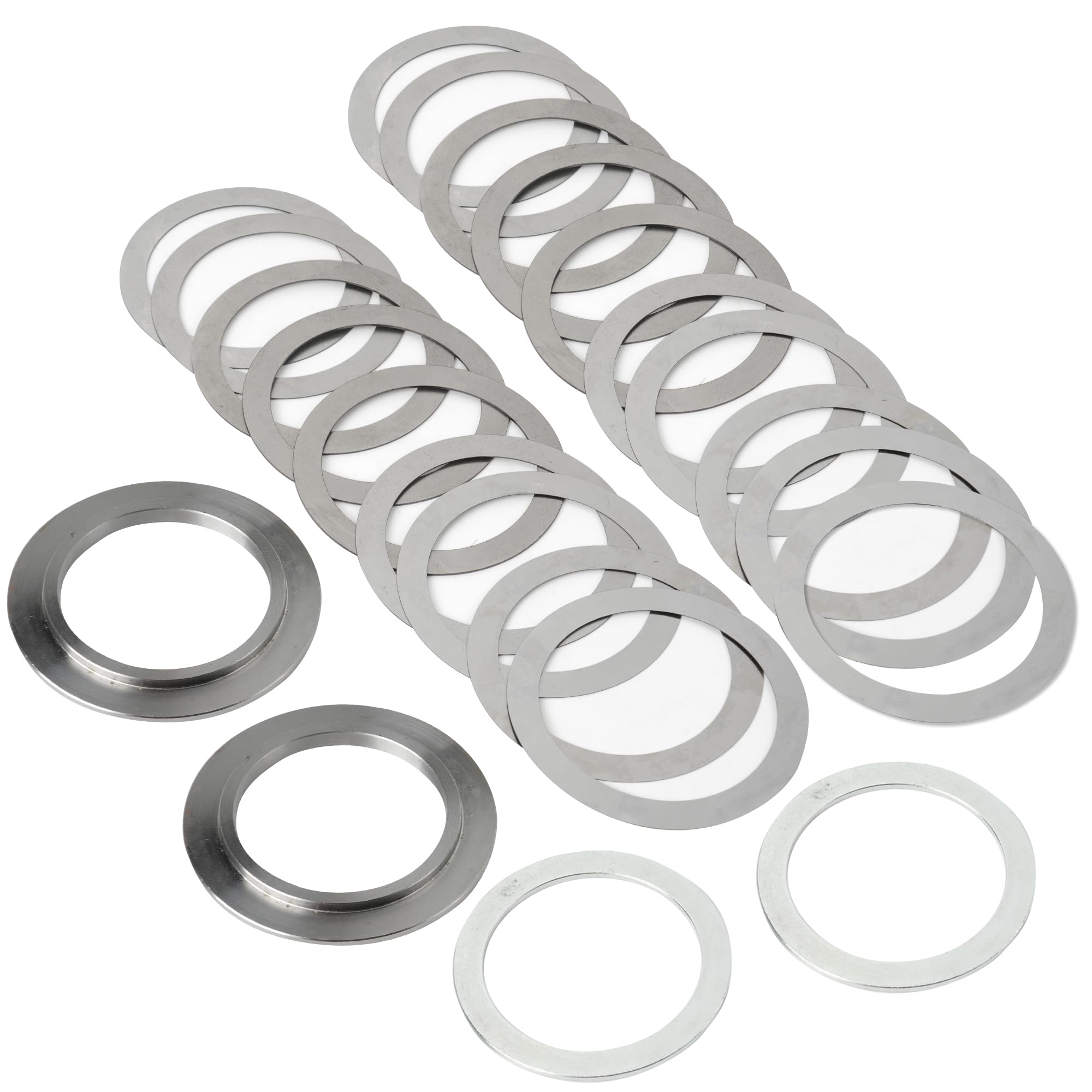 Camotokiit shims array top-down displaying organized thickness variety