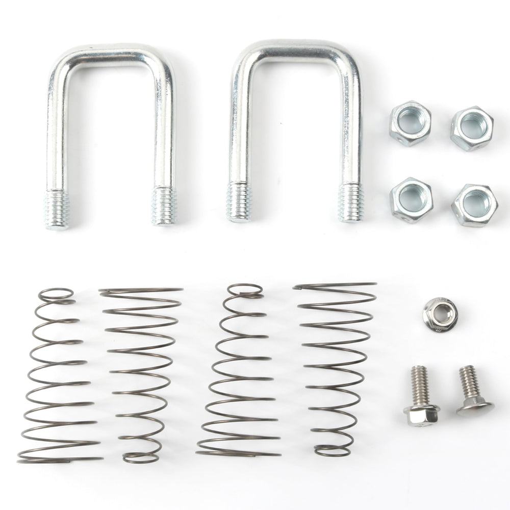 Camotokiit carriage bolt cap screw and flange nut shown for correct assembly