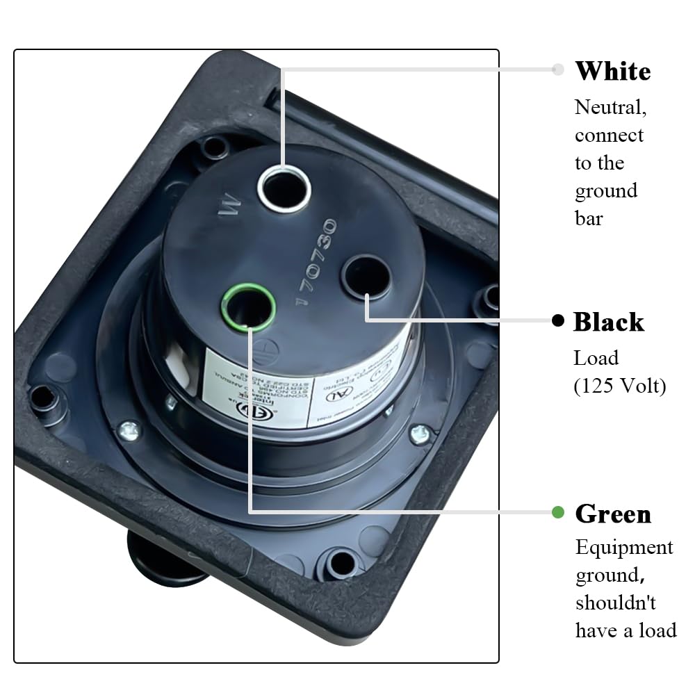 CAMPELIFY close-up of stainless steel pins providing corrosion-resistant electrical contact benefit