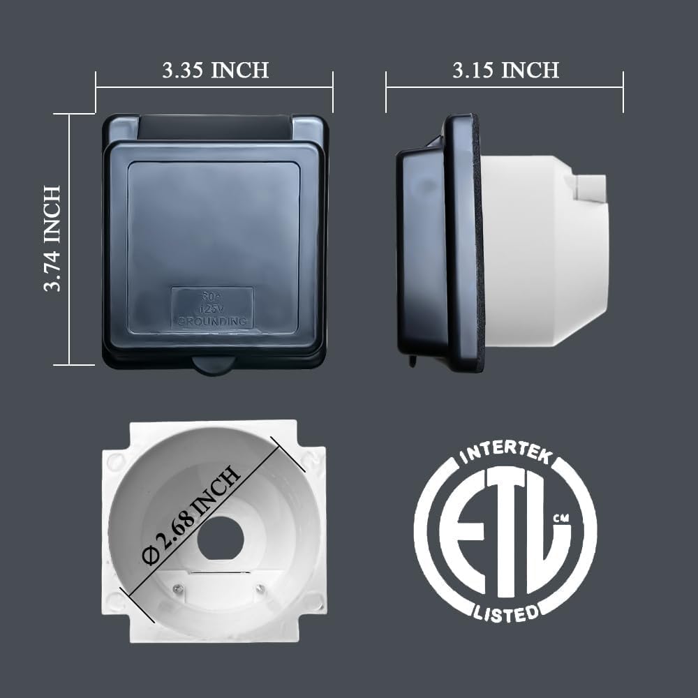 CAMPELIFY protective cap sealed on inlet offering weather protection when not in use benefit