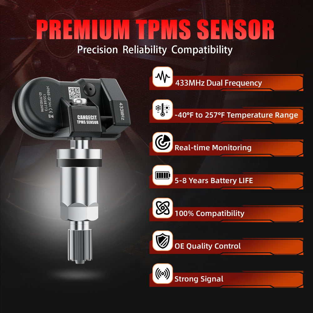 Cangecit sensor side profile with dimensions indicating OEM compatibility