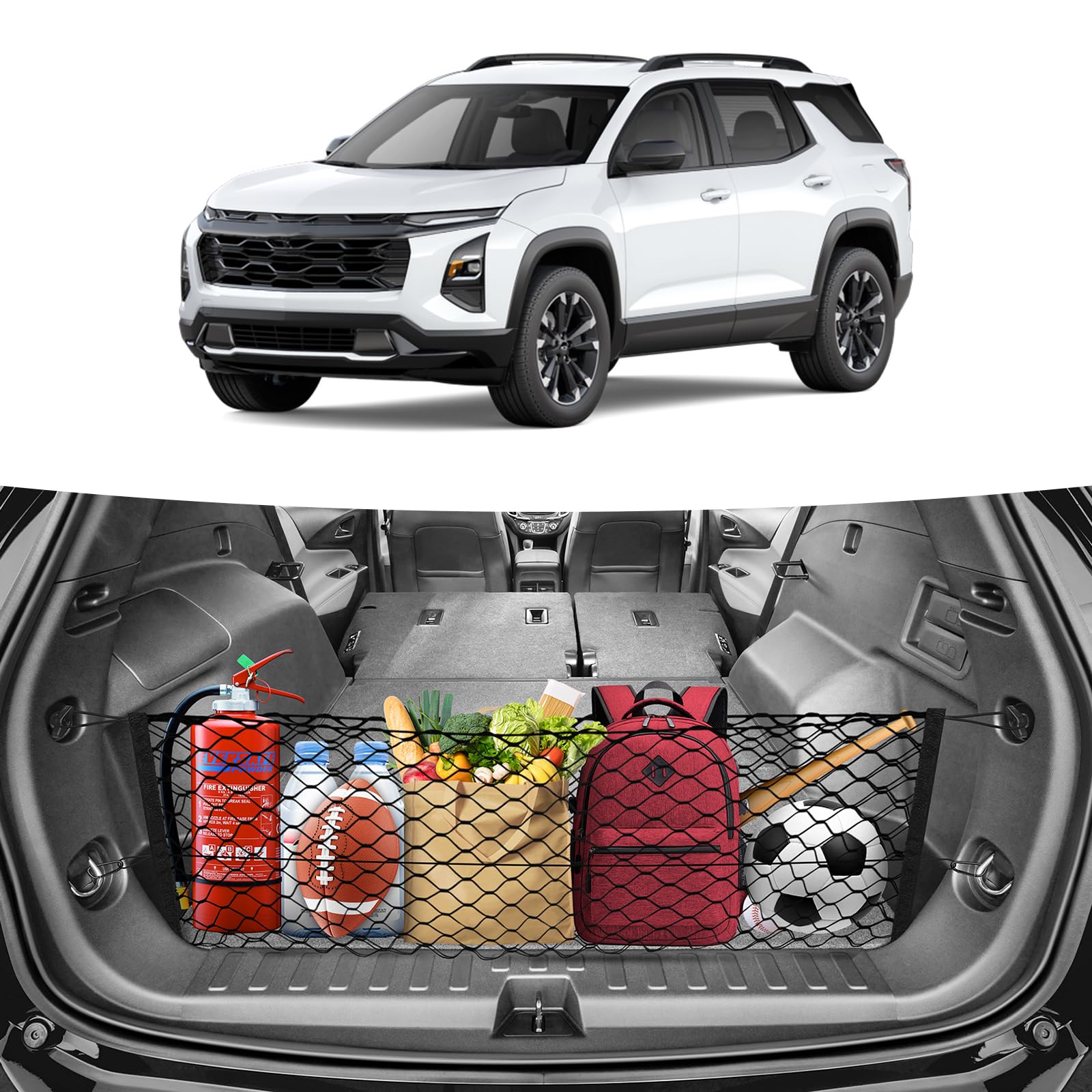 Canvcle installed rear cargo view showing secured items and stability