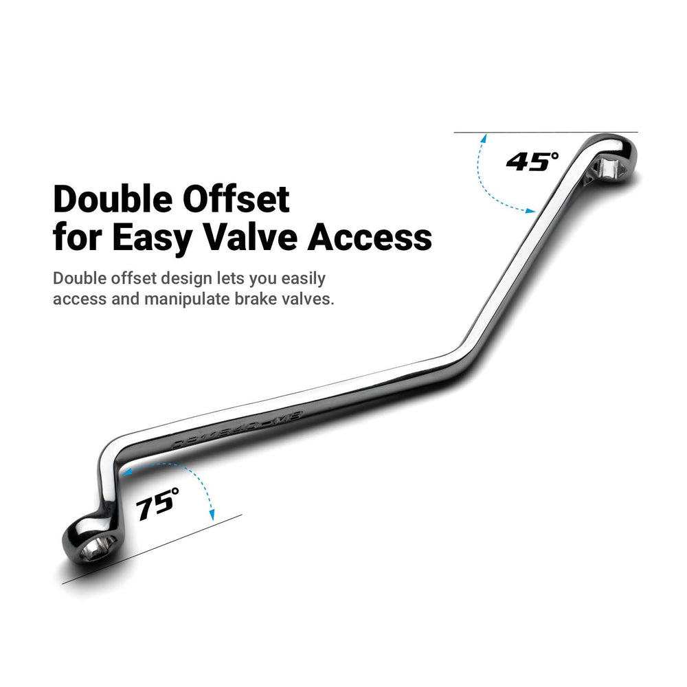 Capri Tools close-up of WaveDrive 6-point box end displaying torque-transfer benefit