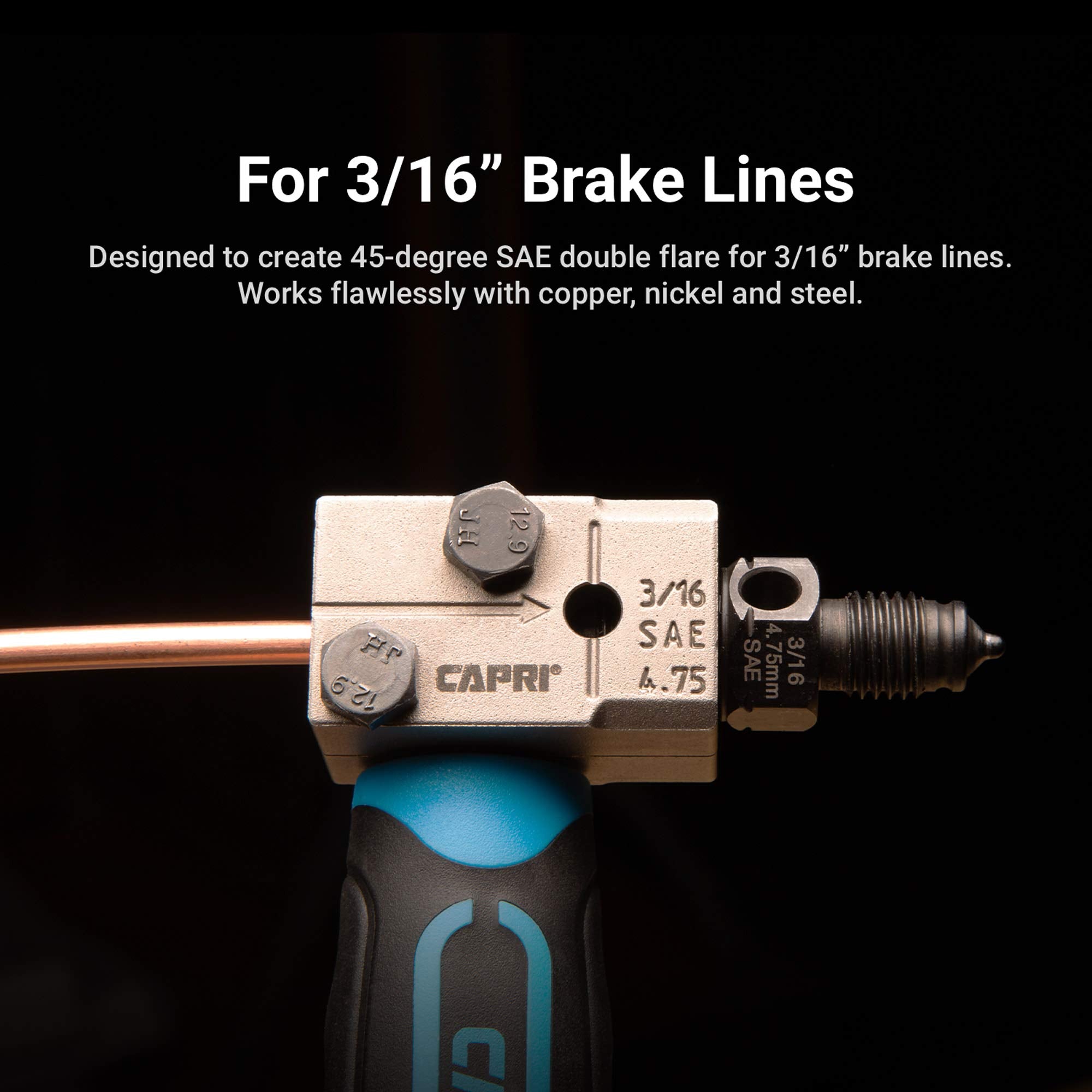 Capri Tools in-vehicle use demonstrating tight-space accessibility and portability