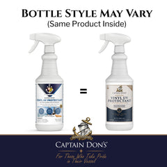 Captain Don's spray application closeup demonstrating even coverage and ease