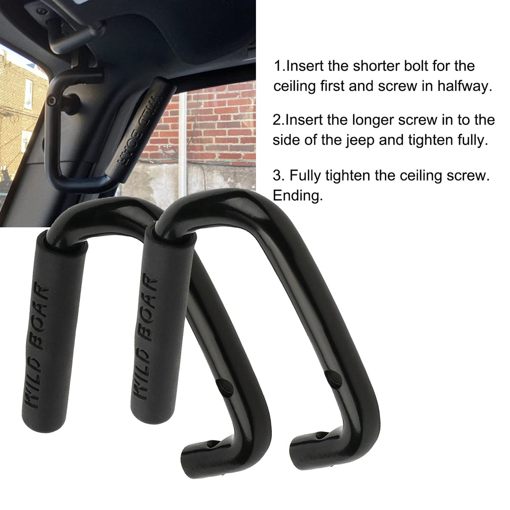 caqeg grab bar next to a hand showing size and ergonomic scale