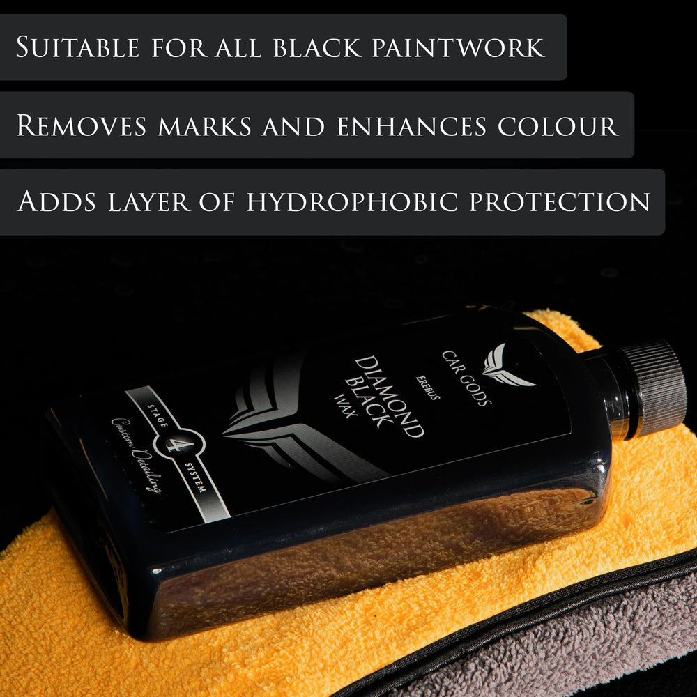 Car Gods close-up of black pigment particles enhancing color