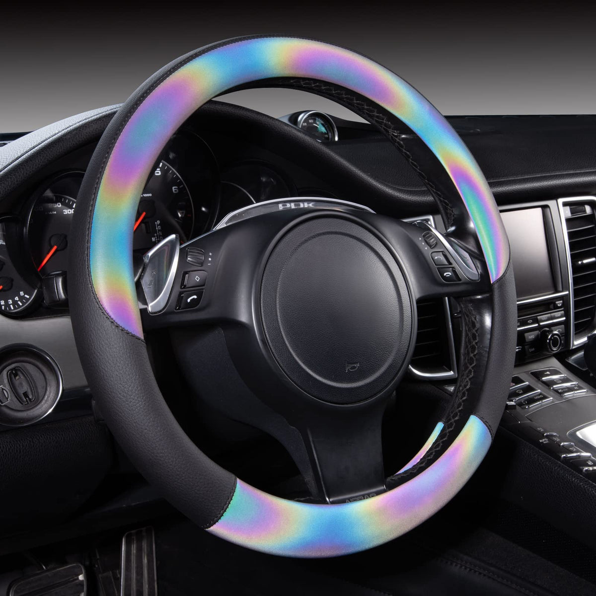CAR-GRAND front view showing multicolor iridescent finish and style benefit