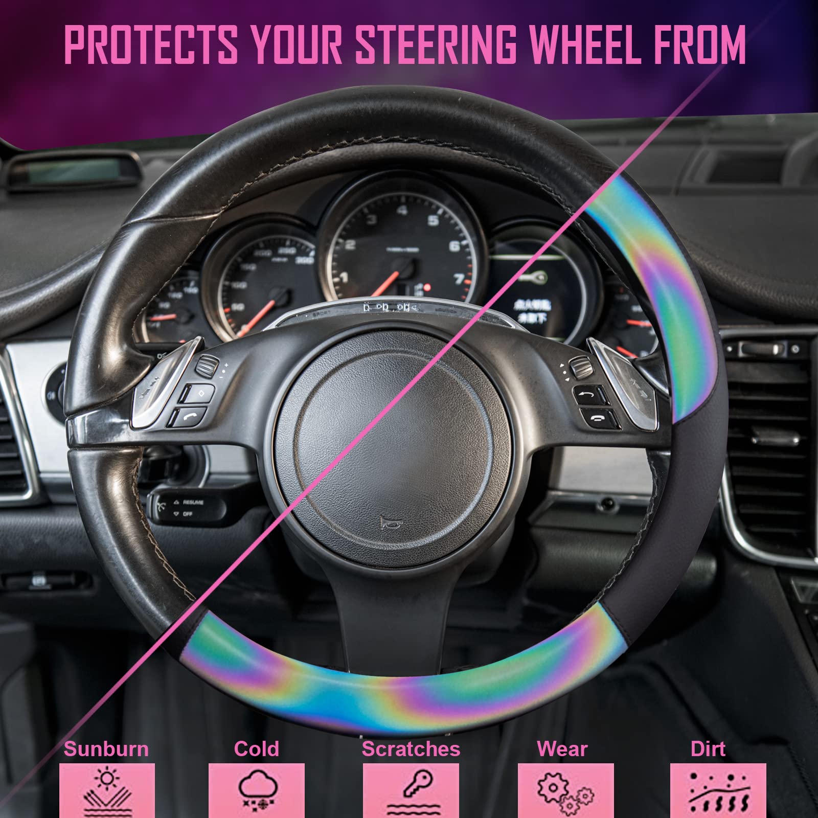 CAR-GRAND installed on wheel demonstrating secure fit and visual impact