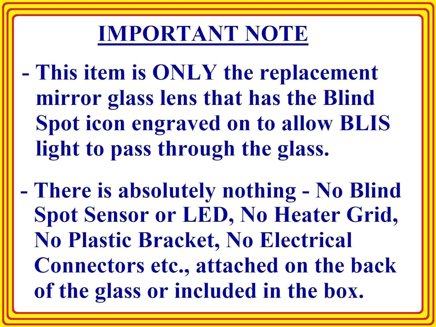 CAR MIRROR BAZAR mirror glass beside ruler showing 6.75-inch diagonal for correct fit confirmation