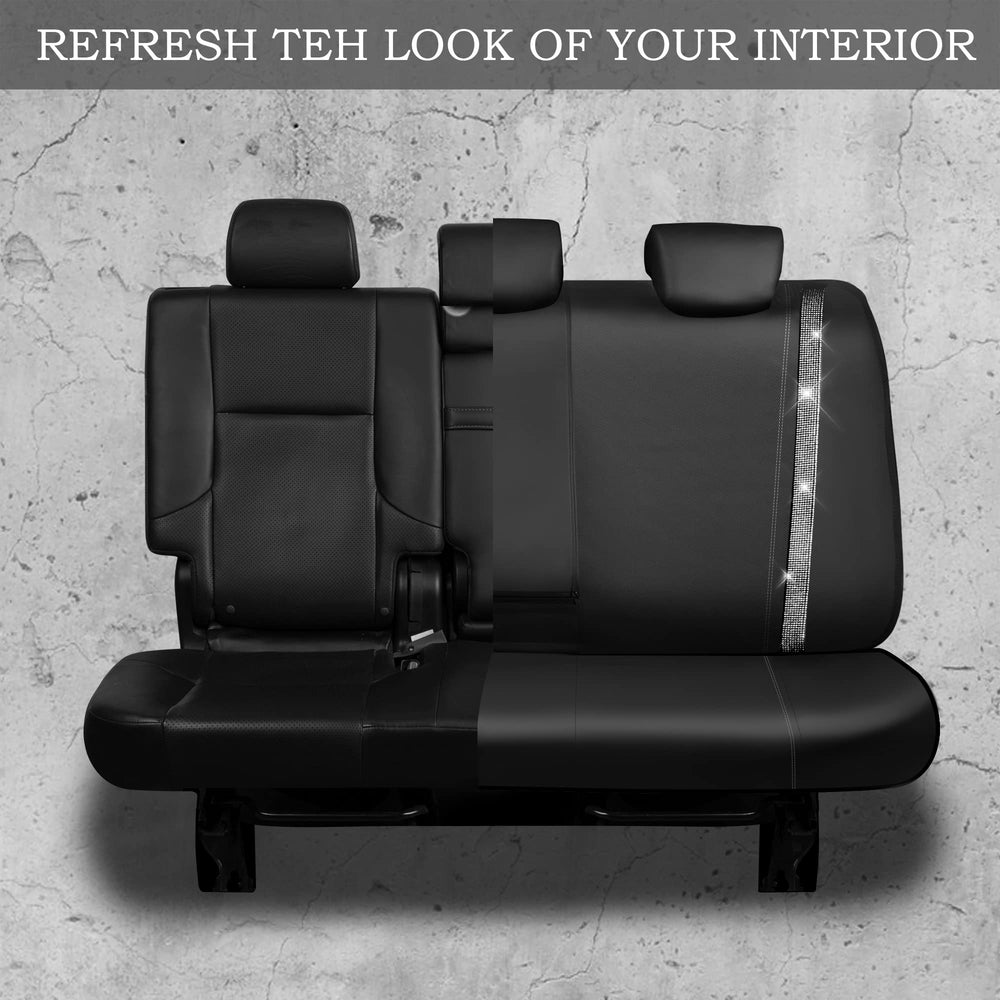 CAR PASS cover installed on rear bench demonstrating protective fit