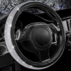 CAR PASS front view of silver bling cover shows glossy finish and sparkle benefit