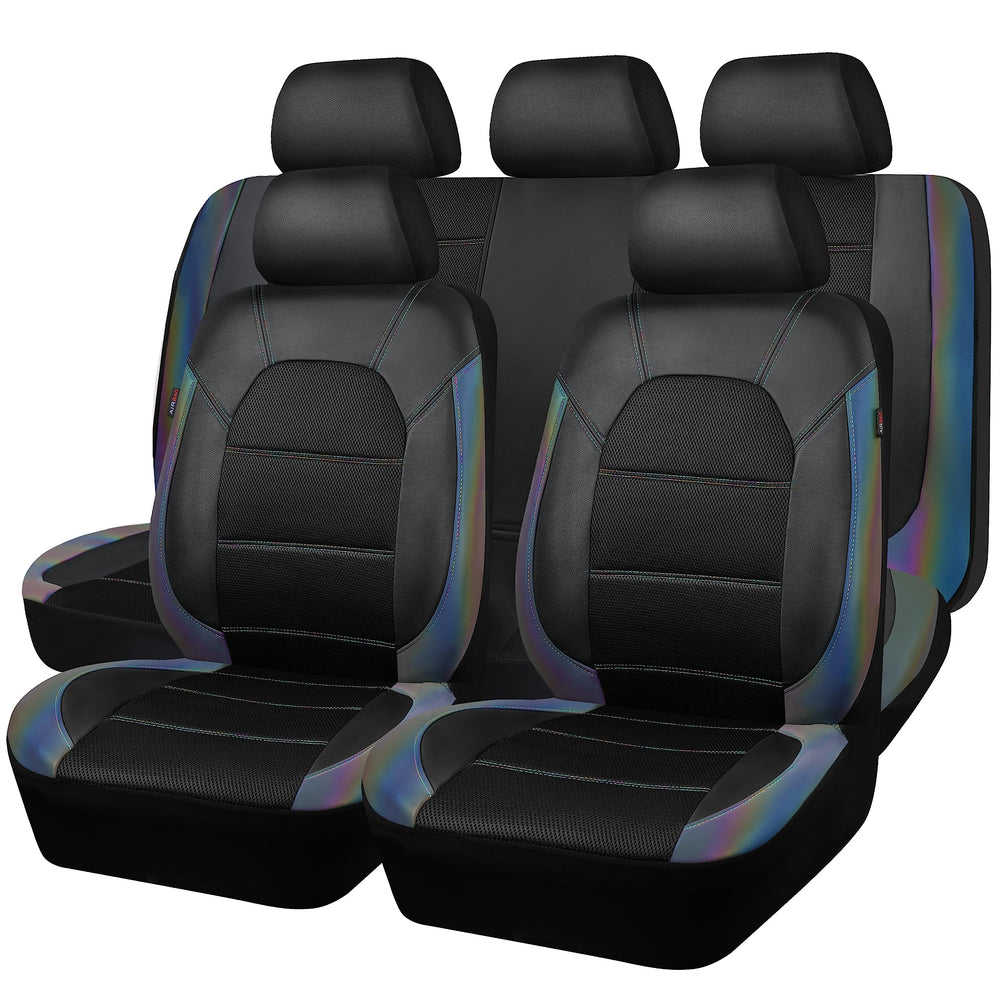 CAR PASS front seat view showing full chameleon cover and stylish protection
