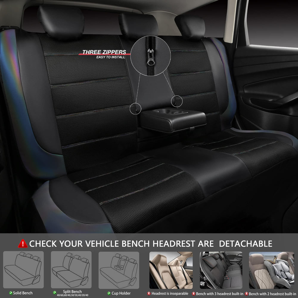 CAR PASS headrest and seatbelt openings highlighted for safety access