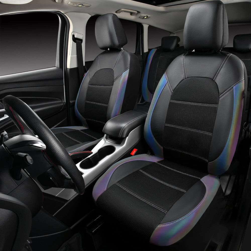 CAR PASS close-up of quilted leather texture with breathable finish and comfort