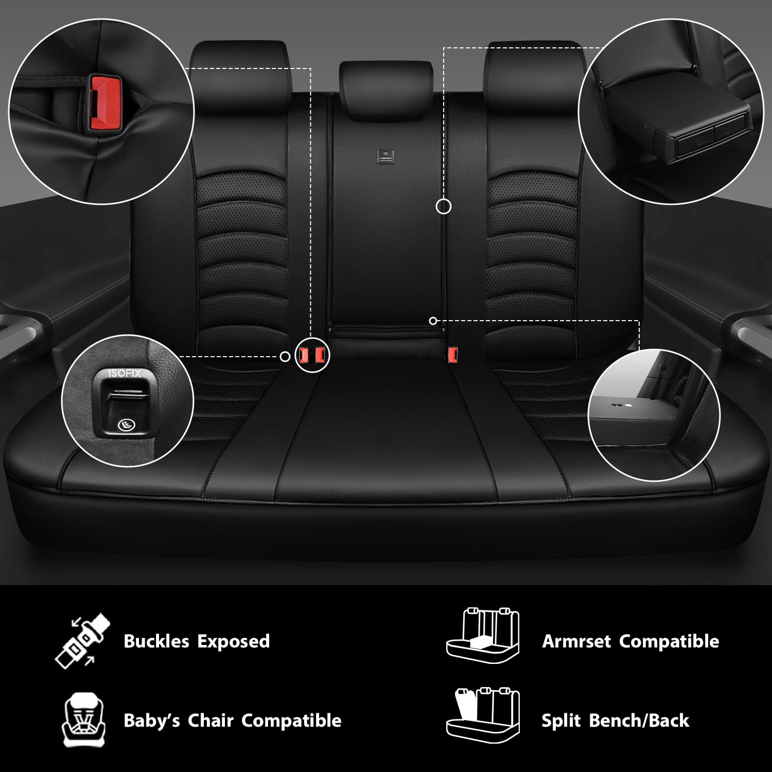 CAR PASS closeup of leather texture highlighting durable, wipe-clean finish