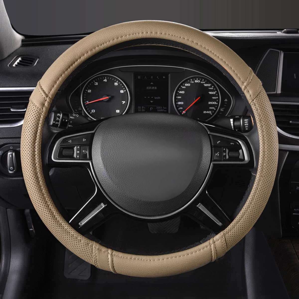 CAR PASS close-up of PVC texture highlighting durable, breathable material
