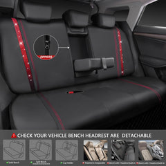 CAR PASS faux leather texture detail showing easy-clean surface