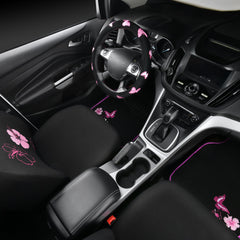 CAR PASS set of four floor mats laid out showing complete interior coverage