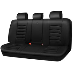 CAR PASS front view showing folded rear seat cover and tidy packaging for easy install