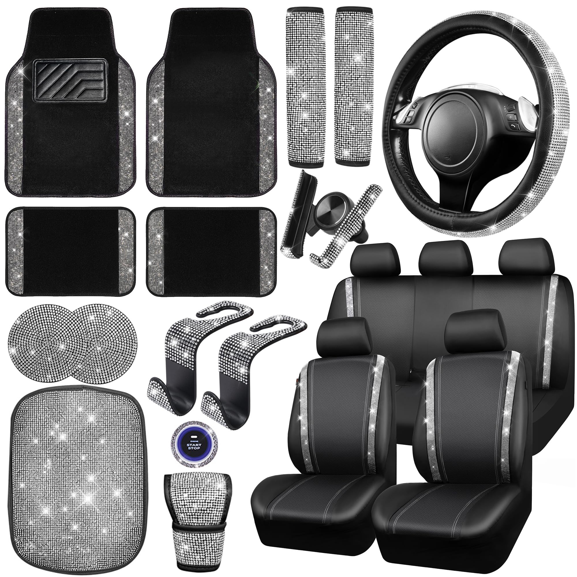 CAR PASS front seat and dashboard view showing cohesive sparkling interior upgrade