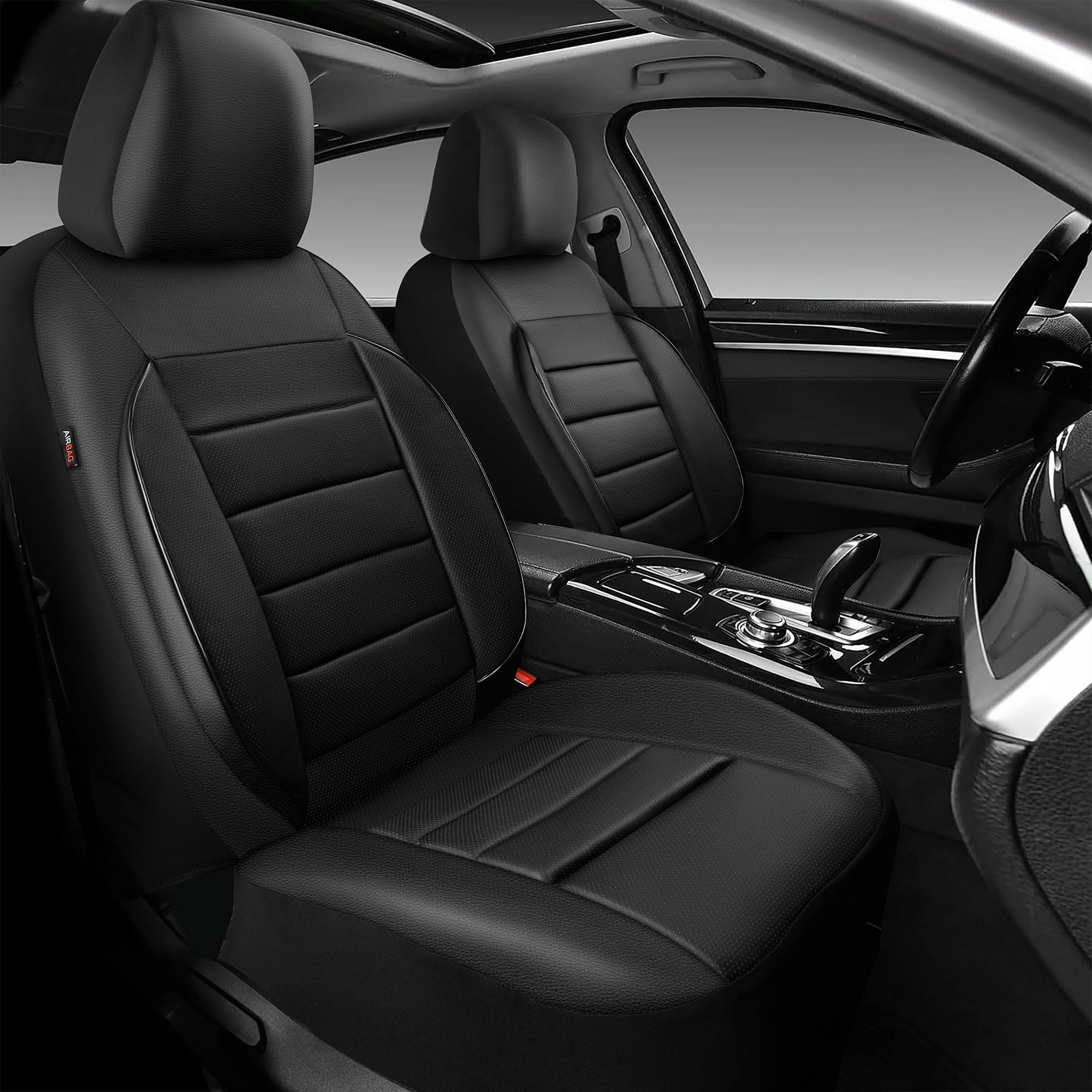 CAR PASS front seat cover fitted on driver seat, instantly upgraded interior look