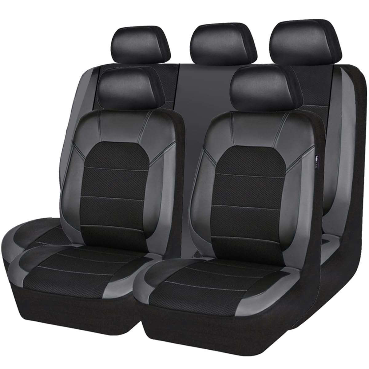 CAR PASS front seat cover overview showing sporty fit and protection