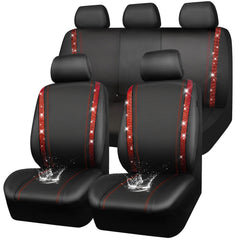 CAR PASS front seat cover overview showing sparkle and protection