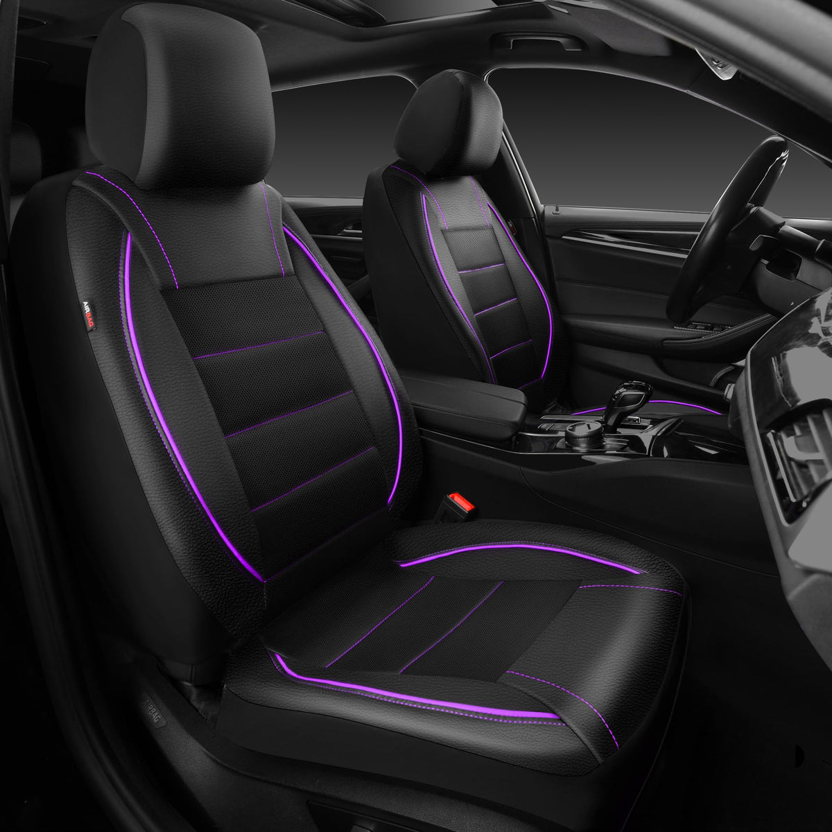 CAR PASS front seat covers full view showing protection and style