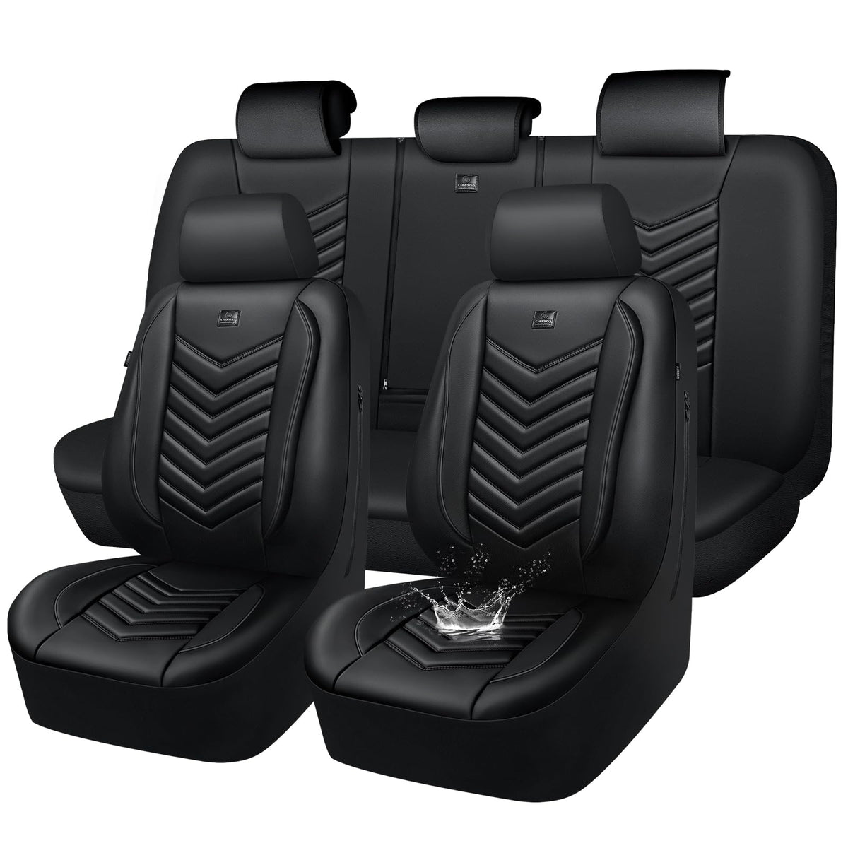 CAR PASS front seat full set installed showing sleek protection and polished look