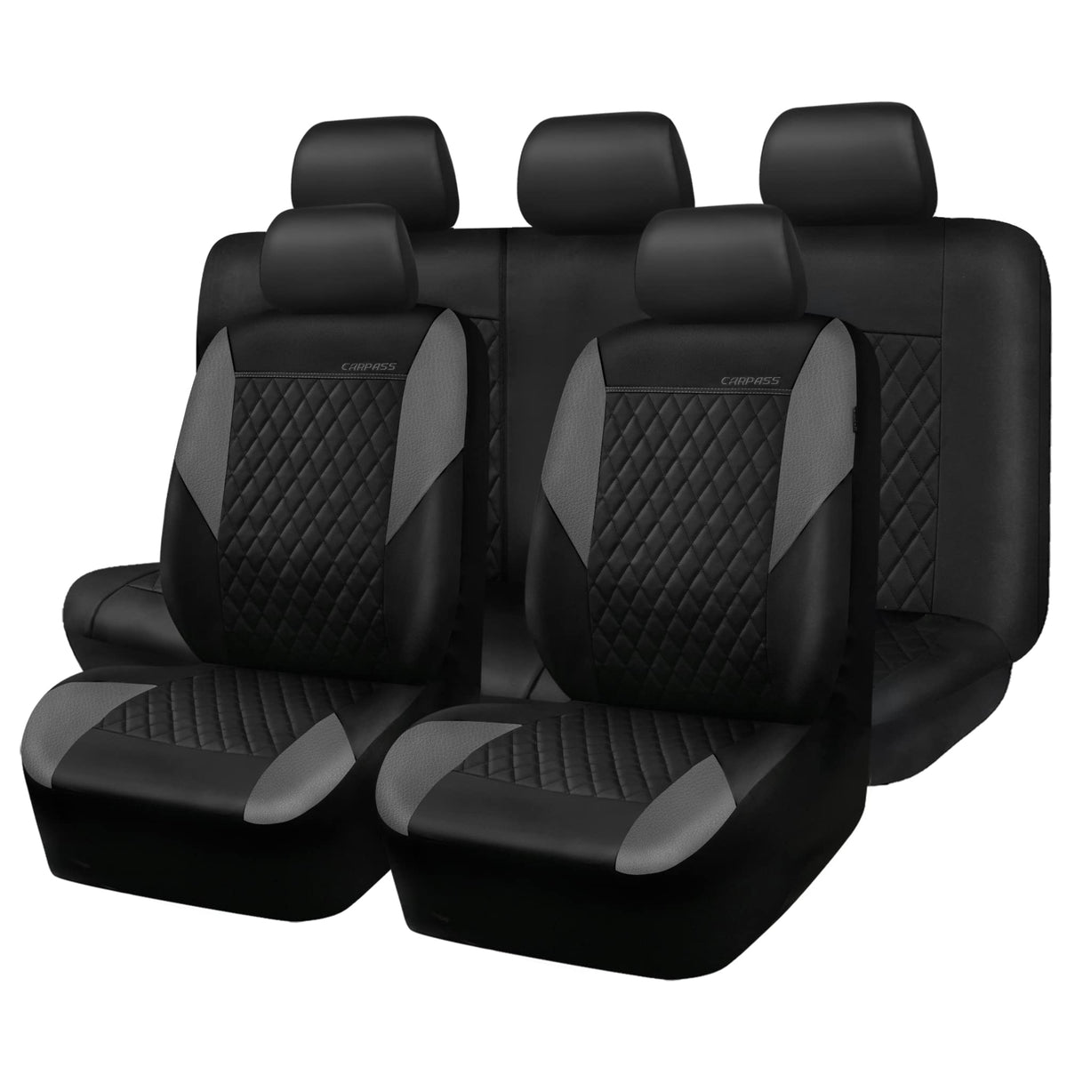 CAR PASS front seat full view showing tailored fit and upgraded style