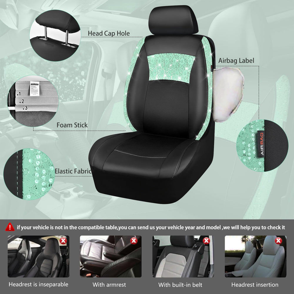 CAR PASS glitter steering wheel cover improving grip and adding style
